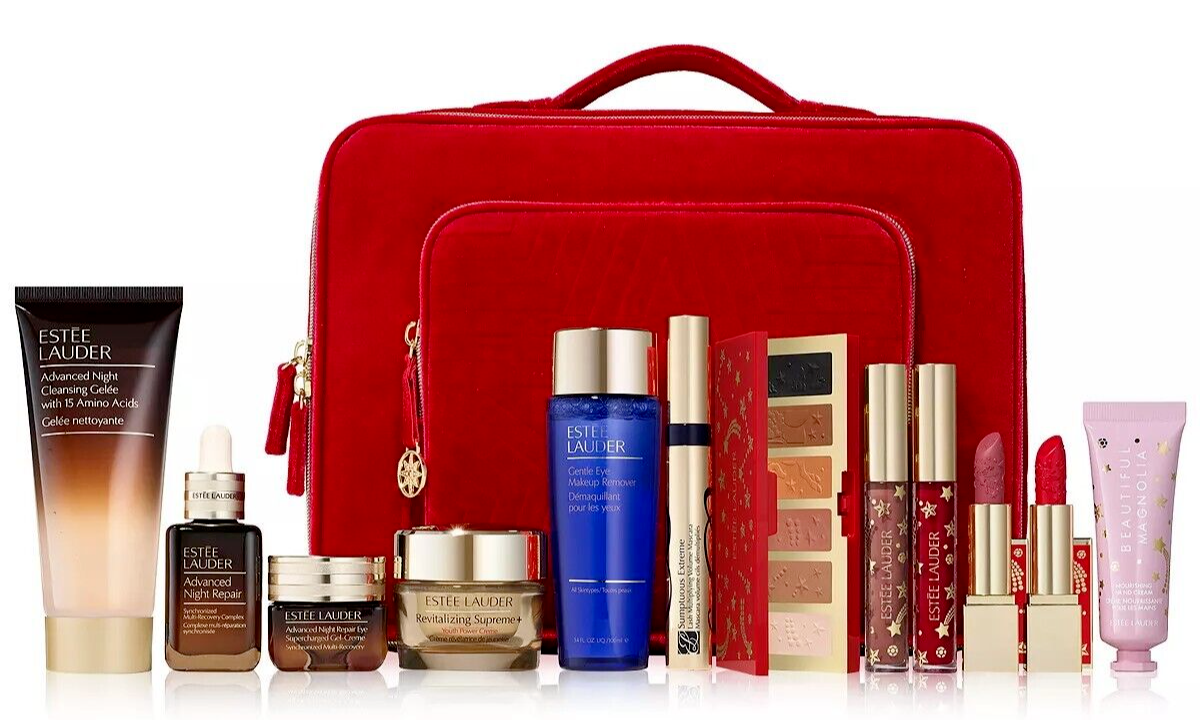 NEW Estee Lauder 12 Pc. Holiday Blockbuster Gift Makeup Set