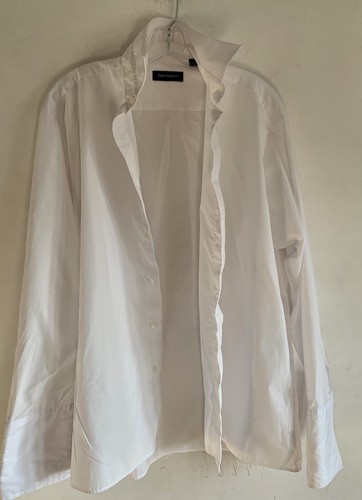 PETER ENGLAND MENS BUTTON UP WHITE LONG SLEEVES COTTON DRESS SHIRT SIZE:16/41cm - Picture 14 of 22