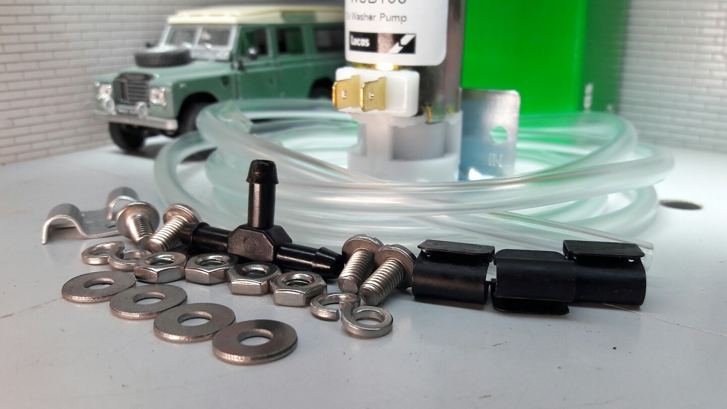 Land Rover Series 3 OEM Lucas Windscreen Washer Pump PRC3369 Hose