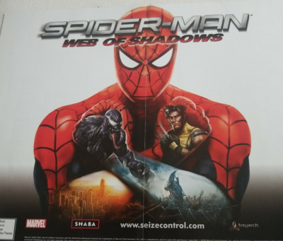 Spider-Man Web of Shadows Vintage Xbox 360 PS3 2008 Print Ad/Poster Official Art