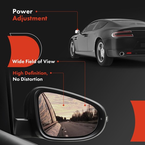 Black Driver Manual Folding Mirror w/ 9 pin for Mazda CX-5 17-22 TK48691N7A51 - Picture 5 of 10