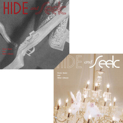 WEKI MEKI HIDE AND SEEK Mini Album 2 Ver SET+2 Photo Book+2 Card+