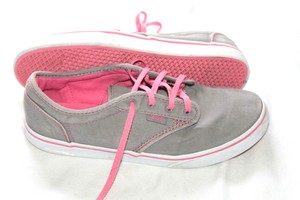 pink vans with laces