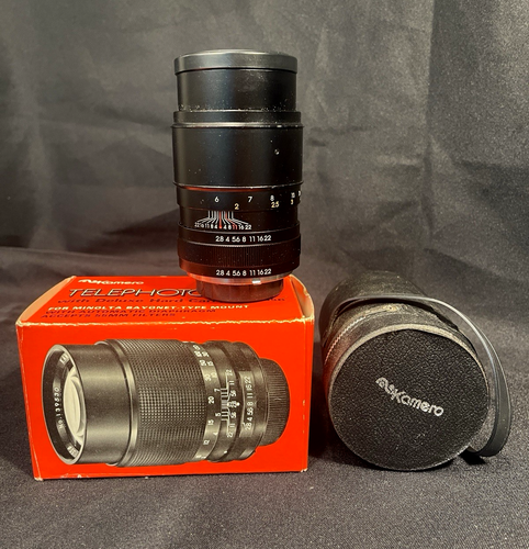 Téléobjectif Fixe KAMERO 135mm F/2.8 Pour Minolta MD/MC Et Sony (avec Bague) - Objectif Manuel