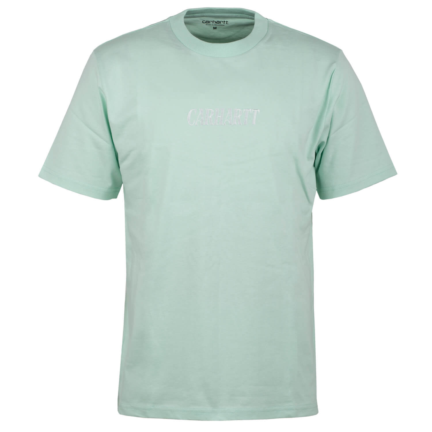 Футболка с надписью Carhartt WIP Multi Star Script, мятная - Футболка с логотипом Carhartt Script