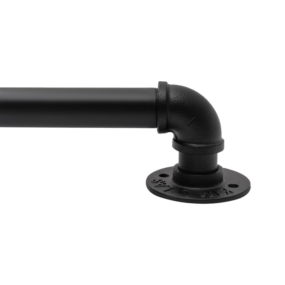 6.6FT Pipe Stair Handrail Staircase Handrail Indoor&Outdoor Stair for