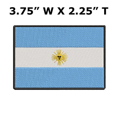 ARGENTINA FLAG embroidered iron-on PATCH BUENOS AIRES NATIONAL EMBLEM applique