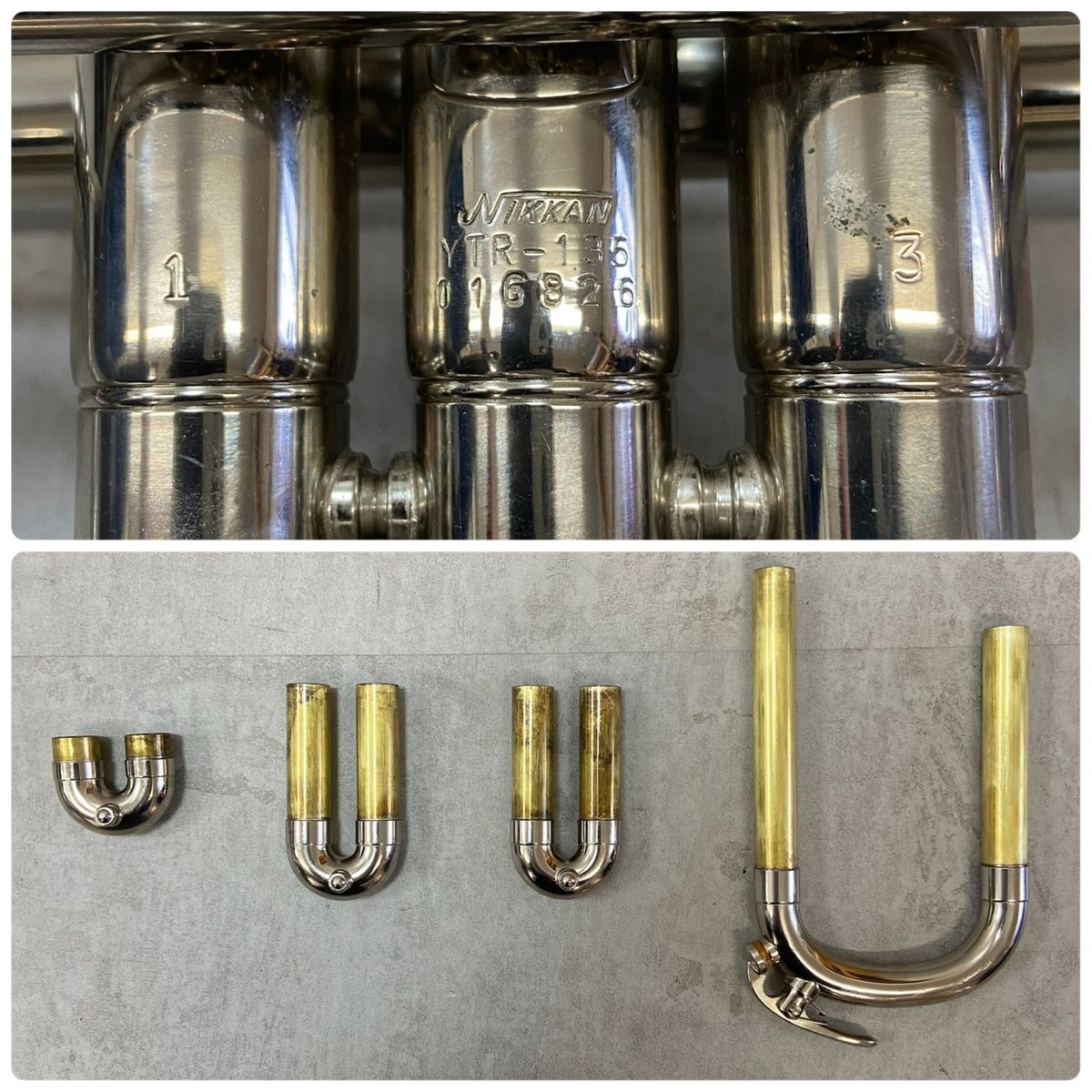最終大特価！！ニッカン社の銘器種！！ / NIKKAN YTR-135 Yamaha YTR-135 Nikkan Vintage Trumpet Bb Nickel Japan 1970s w