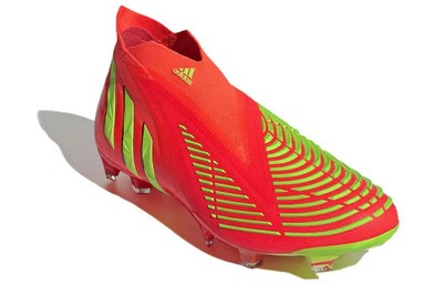 NEW Adidas Predator Edge+ FG Game Data GW1039 Solar Red Soccer Cleats MULTI SZ