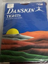 VTG Danskin 80s Style 69 Tights Wine Size C Seamless Run Resist NIP