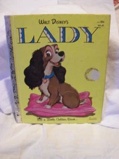 1954 Walt Disney's LADY & Tramp Dog Little Golden Book - #67