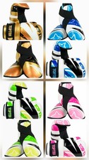 TOP TEN URBAN ARTS - Guantes ABIERTOS AZUL ROJO VERDE PATADAS TKD KARATE CONJUNTO DE EQUIPO DE SEGURIDAD
