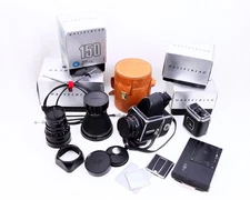 Hasselblad 500 C/M Camera Kit + 80mm, 150mm, 40mm Zeiss Lenses + Accessories