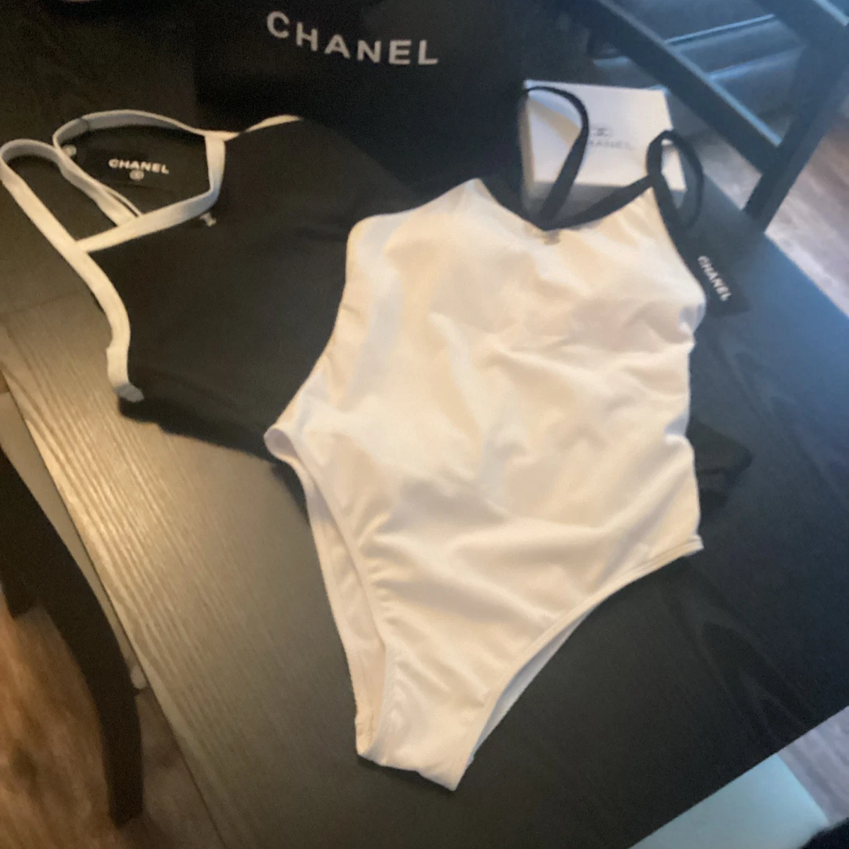 CHANEL White One Piece Swimwear for Women for sale - eBay