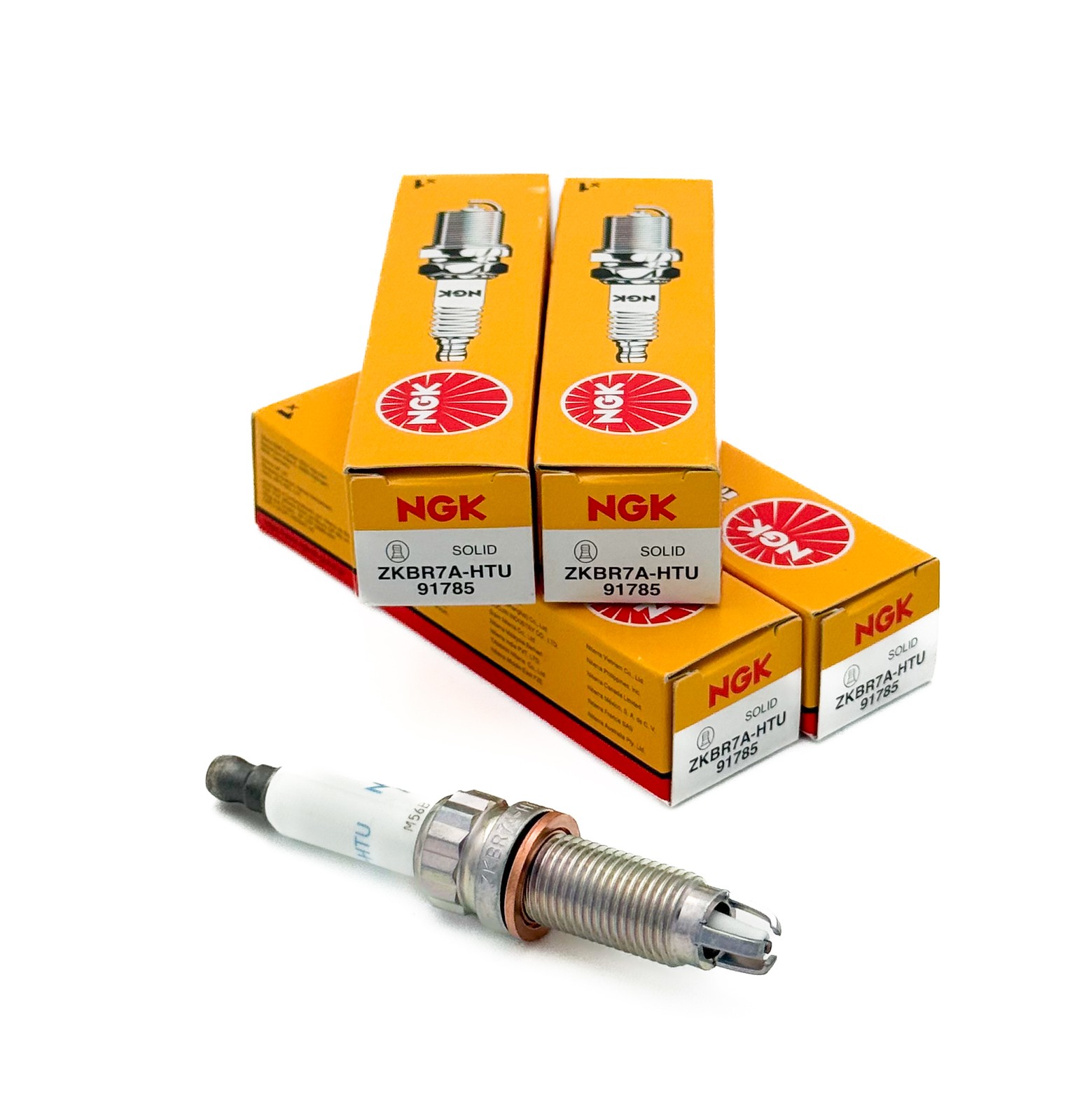 4x NGK 91785 Spark Plug ZKBR7A-HTU for BMW 1er E81 E87 E88 3er E90 E91 E92 E93