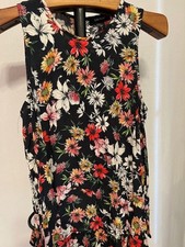 Womens Karen Kane Floral Sleveless Top/Tunic Size Large