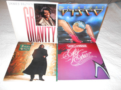 Gene Chandler Get Down Barry White The Man is Back! James Brown Gravity 2 LP Lot