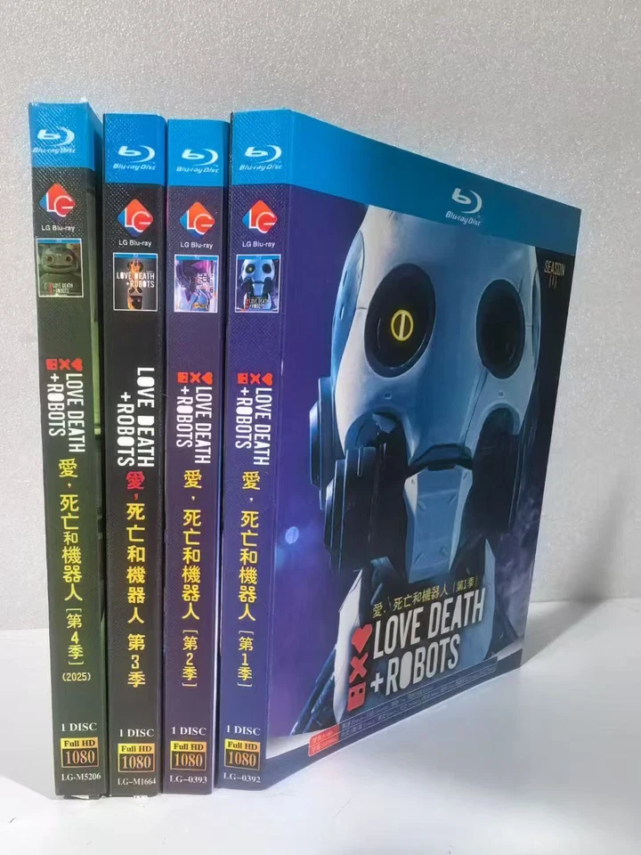 Love, Death & Robots Temporada 1-4 (2025) 4 Discos Toda Región Nuevo Juego de Caja Sellado - Imagen 2 de 2
