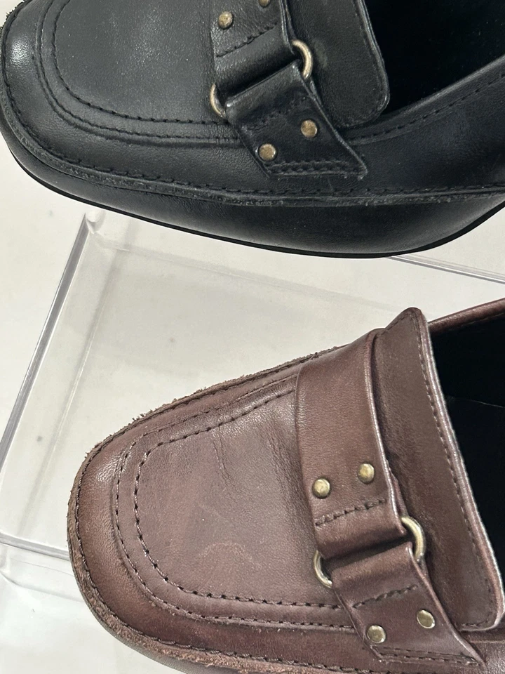 Zapatos de Tacón Bloque de Cuero, Para Mujer Talla 5, East 5to Lote de 2 Zapatos de Trabajo Perfectos Foto 3 de 4