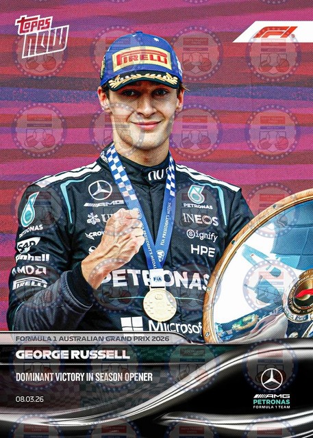READY TO SHIP George Russell - 2026 Formula 1® Topps NOW® - Card 14