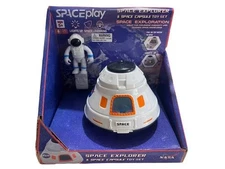 NASA SpacePlay Space Explorer w/Capsule, Astronaut & Life Support Backpack 10z
