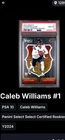 2024 Panini Select Certified Rookie Caleb Williams #1 PSA 10 Chicago Bears NFL