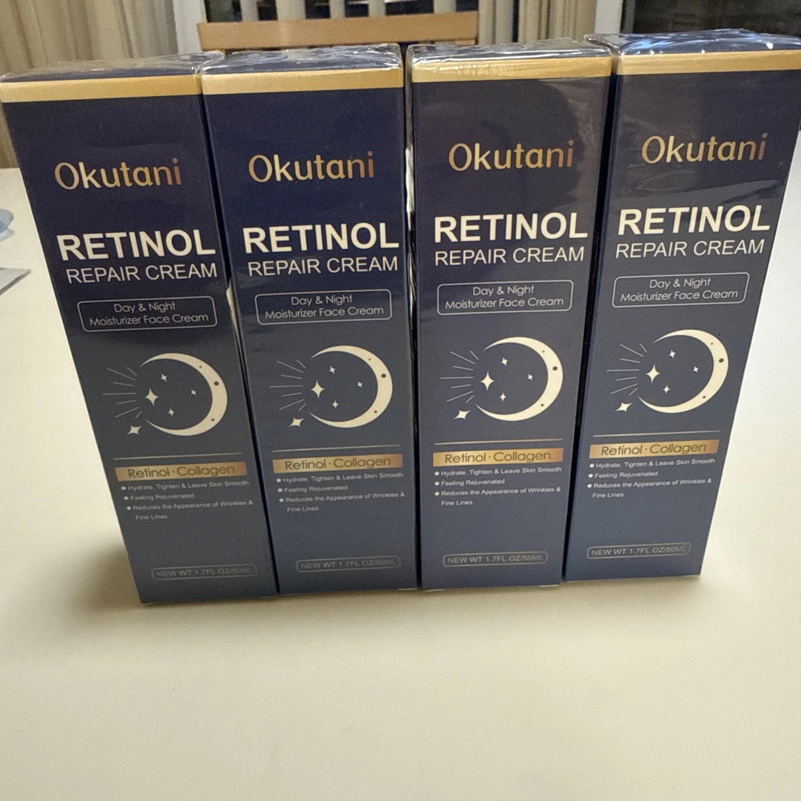 4 PACK! Retinol Face Cream Anti Aging Moisturizer Collagen 50ML Fast Ship!
Opens in a new window or