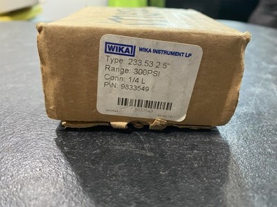 WIKA Instrument LP 9833574 Gauge Pressure 300 PSI 2.5'' 233.53