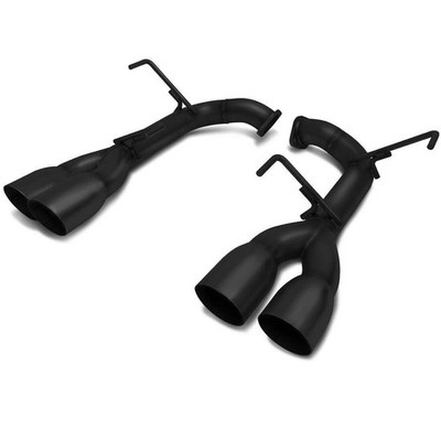BLOX Racing Black Axle Back Muffler Delete Exhaust for 2015-2021 Subaru WRX STI