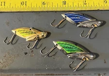 Lot Of 3 Reef Runner Cicada Blade Bait crankbait lures Metal 2 in. and 1 5/8 in.