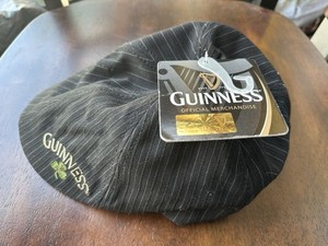 Guinness Official Merchandise Black Pinstripe Hat Cap Breweriana