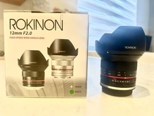 Rokinon (Samyang) 12mm F2.0 NCS High Speed Wide Angle Lens Sony E mount