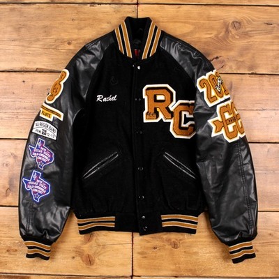 TSRP Varsity Jacke XS Letterman Patches schwarz