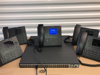 PHONE SYSTEM SETUP /HP 48port/ POE ROUTER 5X's 6867i SIP,POE ,VIOP PHONES, MITEL