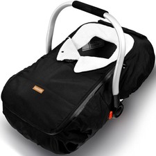 Vaxaape Baby Car Seat Cover Universal Winter Protector for Infants - Black