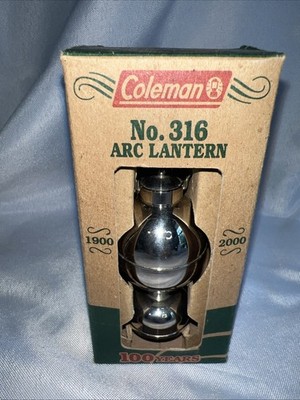 コールマン ミニチュア 316アークランタン 外箱付き ペーパーウェイト Coleman Lantern Co. 100th Anniversary Collectible Arc Lantern