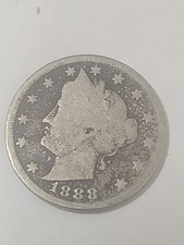 UNDER WHOLESALE BID- 1888 AG/G LIBERTY FIVE CENTS