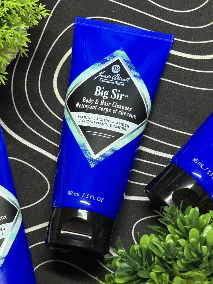 Bálsamo labial Jack Black Big Sir 3 oz + 1 oz y terapia intensa SPF25 0,25 oz | Juego de 3 piezas Foto 2 de 4