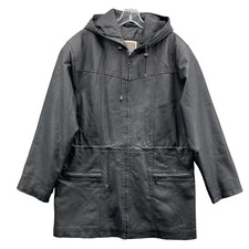 Middlebrook Park 100% Leather Coat Women's Med Insulated Avant-Garde 90s Utility