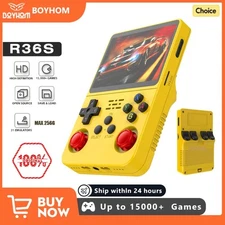 Open Source R36S Retro Handheld Video Game Console Linux System 3.5 Inch IPS Scr