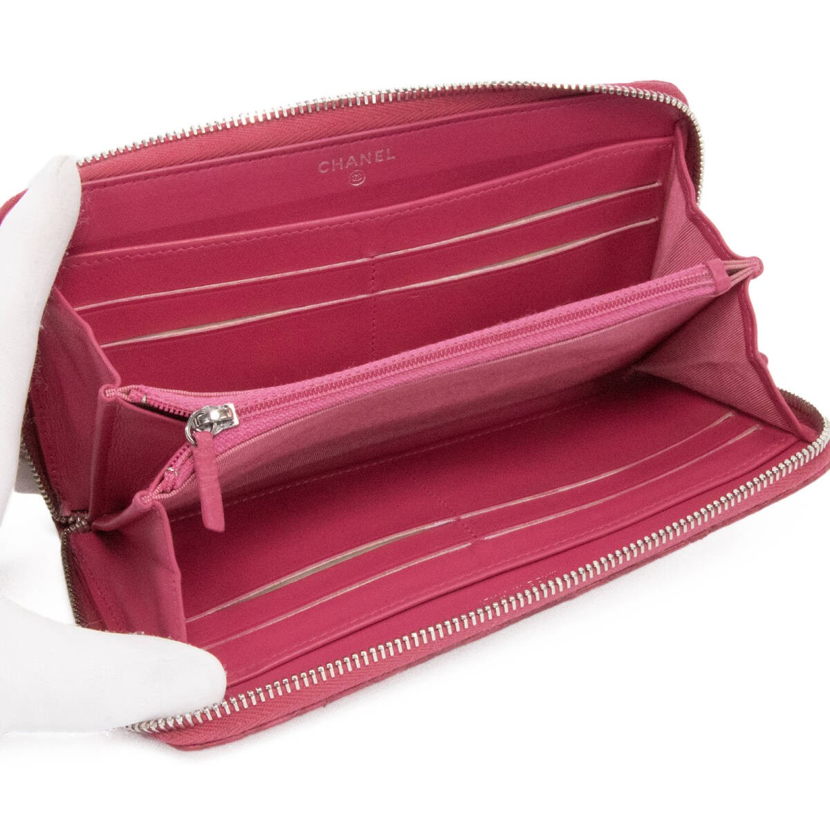 Chanel Python Matelasse Pink Snake Wallet Ladies … - image 7