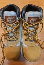 Timberland Size 2/34 Boys Fashion Boots Brown Leather New DISPLAY