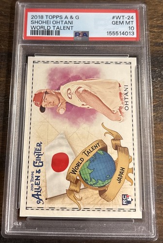 2018 Topps Allen & Ginter Shohei Ohtani #WT-24 World Talent Rookie RC PSA 10 Gem