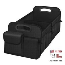 Trunk Organizer, Collapsible Waterproof car Trunk Organizer for Standard Black