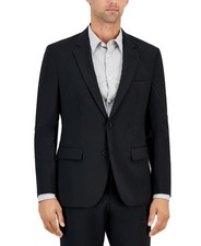 Hugo Boss Mens Modern fit Suit Jacket Blazer 42 R Black Solid