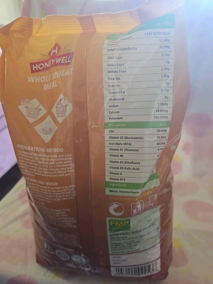 Honeywell  Whole Wheat  Meal  2 Kg - Image 2 of 3