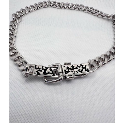 Vivienne Westwood Augustino Chain Choker Unisex 40cm Leather Garment - Picture 6 of 7