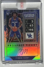 2020 Contenders Prospect Ticket Tyrese Maxey Kentucky RC AUTO Refractor 