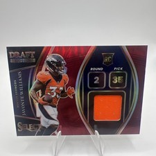 2021 Select Javonte Williams Draft Selections RC Jersey Red Prizm #DS-JWI