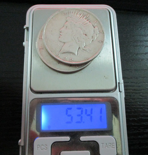 Peace Dollar 90% Silver 1922 LOT OF 2 Bullion Coin $1 - Picture 6 of 6